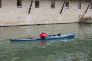 Setting off from the mill pond in Cambridge (thanks Will for the photo).  